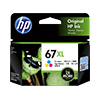 HP 67XL インクカートリッジ カラー（3YM58AA）