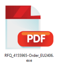 PDF ドキュメントを模倣した実行ファイル
