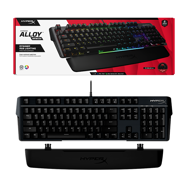 HyperX Alloy MKW100メカニカル ゲーミング キーボード (赤軸) US配列