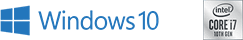 Windows 10 logo / Intel logo