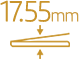 薄さ 17.55mm