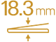 薄さ 18.3mm