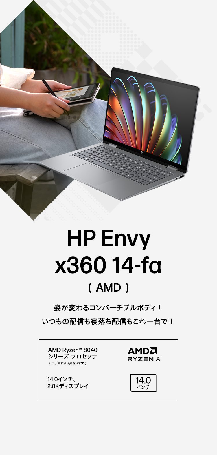 HP Envy x360 14-fa(AMD)