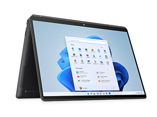ディスプレイ部分はタッチスクリーンに対応。くるっと回転させればタブレットとしても利用可能
