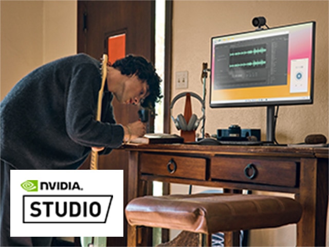 レイトレーシングやVR、8Kビデオの編集などあらゆる作業を高速化し、ワークフローを改善するNVIDIA StudioオールインワンPC