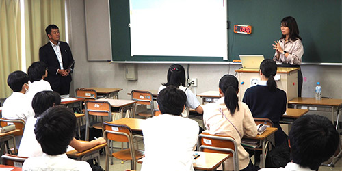 高校への出張授業ボランティア