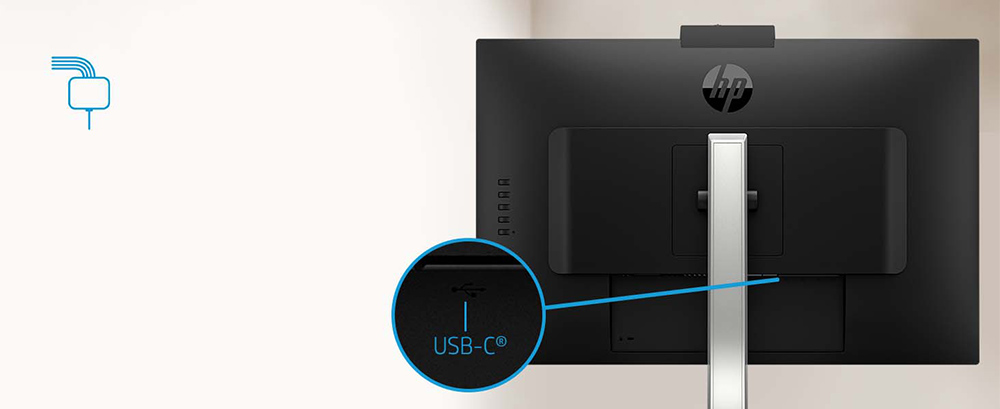 USB Type-C™ケーブルで充電と映像出力が可能です。