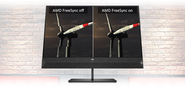 AMD freesyncにより、高負荷なゲーム等でもスタッタリング（カクつき）やティアリング（走査線毎に画像が上下にスライスされた様な状態）を抑えます。