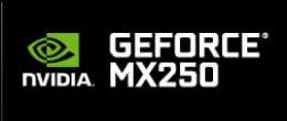 NVIDIA® GeForce® MX250