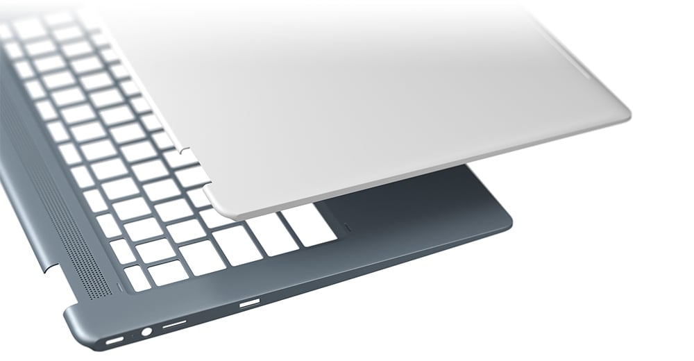 HP Chromebook x360 14 3D シングルプレス メタルシャーシを採用