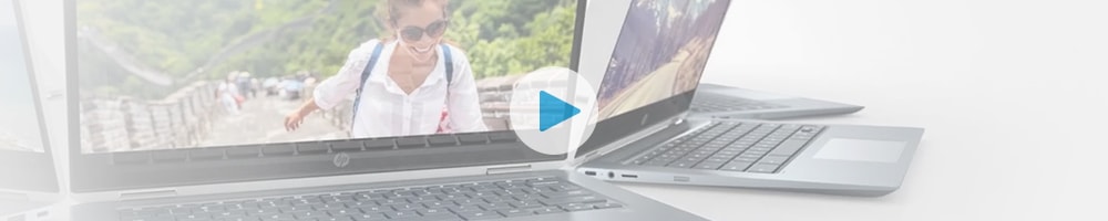 HP Chromebook x360 14 動画を見る