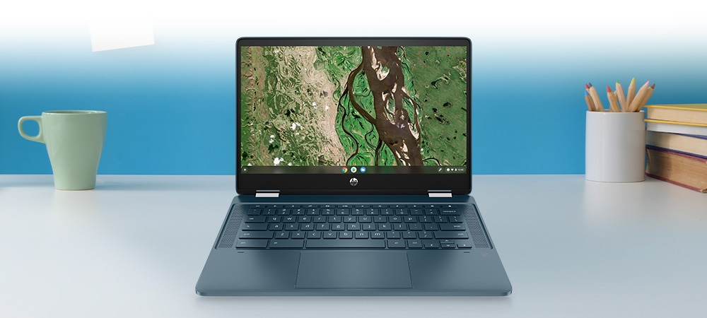 HP Chromebook x360 14b　スプルースブルー