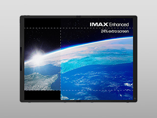 IMAX ENHANCED認定の有機ELディスプレイ(OLED)。劇場さながらのダイナミックな視聴体験が可能です
