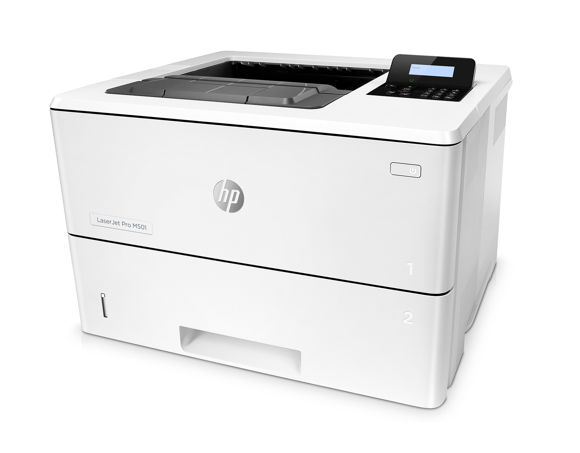 HP LaserJet Pro M501dn Laserdrucker weiß A4, Drucker, LAN, Dplex, HP ePrint, Cloud Print, Airprint, USB, 600 x 600 dpi 
