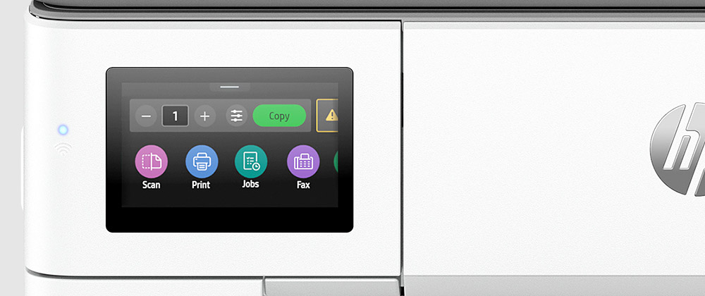 操作性の高い液晶タッチスクリーンを採用、HP OfficeJet Pro 9730