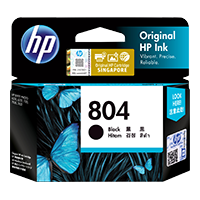 HP 804 インクカートリッジ 黒（T6N10AA）