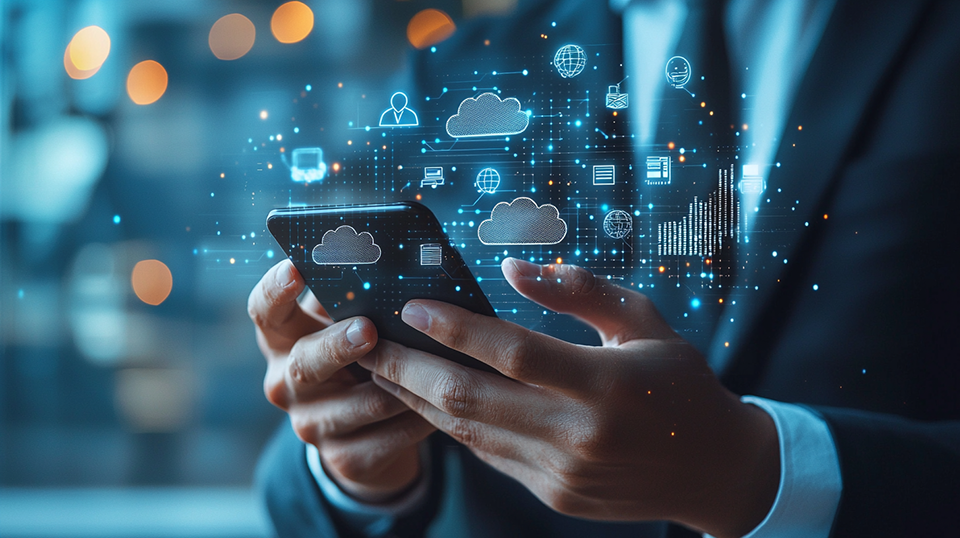 スマートデバイスで仕事を効率化（画像：筆者作成）