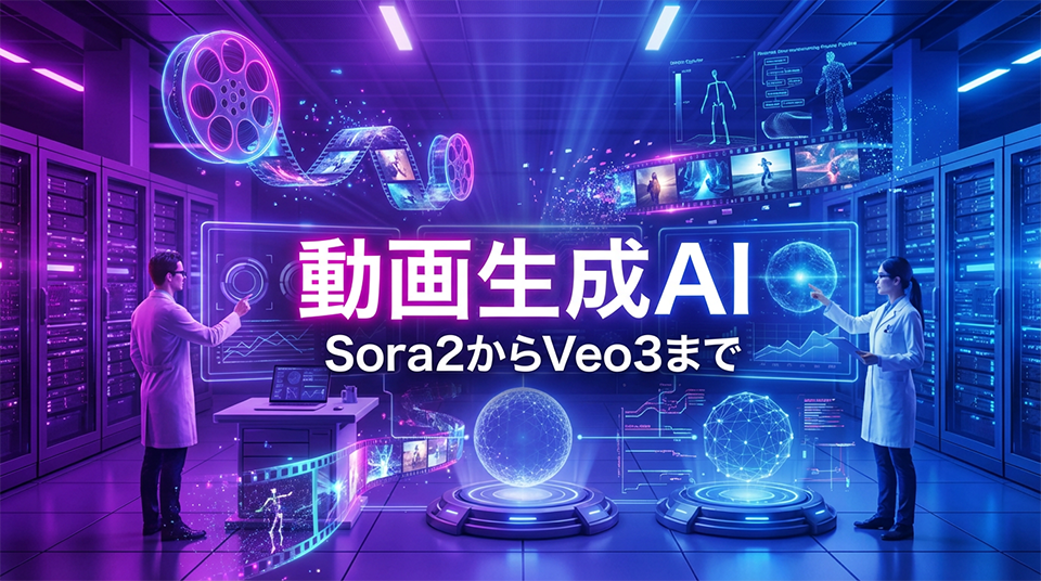 2026年版:動画生成AI比較:Sora2/Veo3導入ガイド