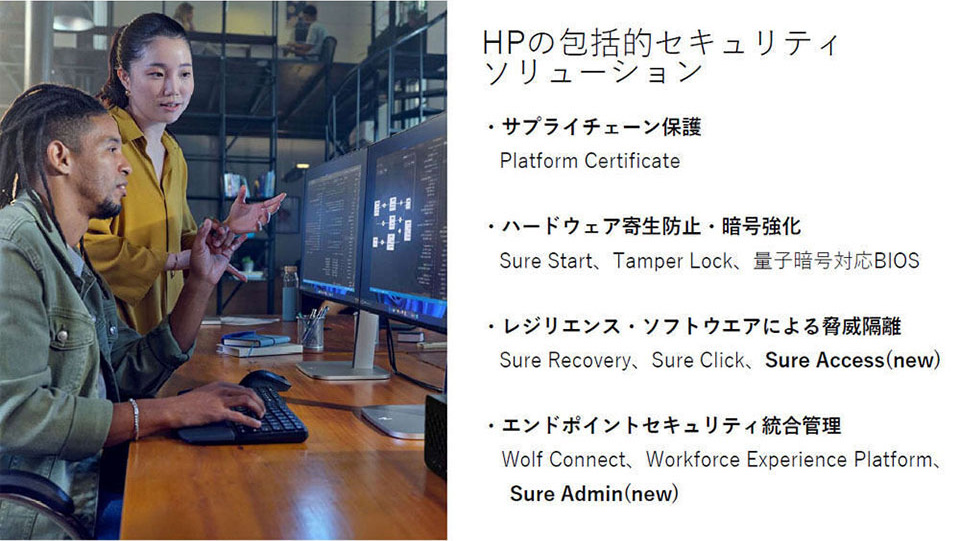 HPの包括的なセキュリティソリューションの概要