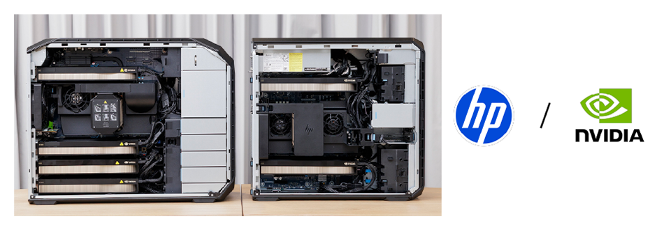 図1　HP Z8 Fury G5 Workstation （左）とHP Z6 G5 A Workstation （右）