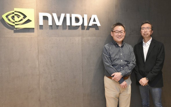 写真左からエヌビディアの田中氏、日本HPの大橋氏